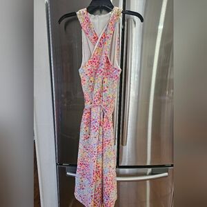 Tahari Colorful Polka Dot Midi Dress